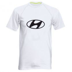 Мужская футболка для спорта Hyundai logo - PrintSalon