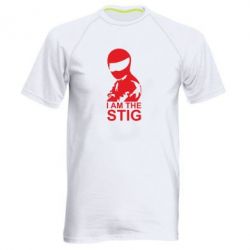 Мужская футболка для спорта I am the Stig - PrintSalon