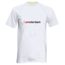 Мужская футболка для спорта I amsterdam - PrintSalon