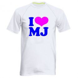 Мужская футболка для спорта I love MJ - PrintSalon
