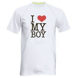 Мужская футболка для спорта I love my - PrintSalon