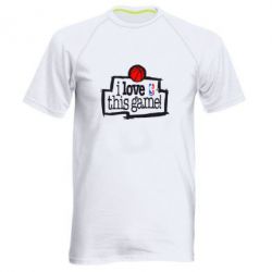 Мужская футболка для спорта I love this Game - PrintSalon
