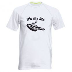 Мужская футболка для спорта It's my moto life - PrintSalon