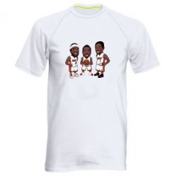 Мужская футболка для спорта "James, Wade and Bosh" - PrintSalon