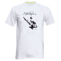 Мужская футболка для спорта Jimi Hendrix афтограф - PrintSalon