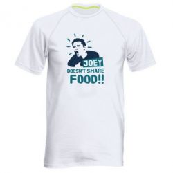 Мужская футболка для спорта Joey doesn't share food! - PrintSalon