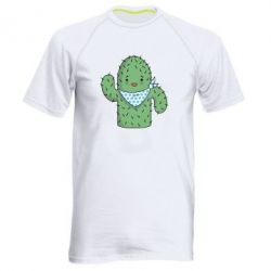 Мужская футболка для спорта Кактус - PrintSalon