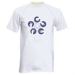 Чоловіча футболка для спорту Камінь, ножиці, папір, ящірка, спок - PrintSalon