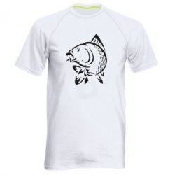 Мужская футболка для спорта Карп - PrintSalon