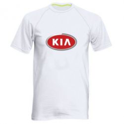 Мужская футболка для спорта KIA Logo 3D - PrintSalon