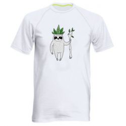 Мужская футболка для спорта King sloths - PrintSalon