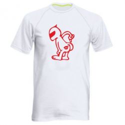 Мужская футболка для спорта Kiss my racer`s ass - PrintSalon