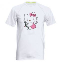 Мужская футболка для спорта Kitty амурчик - PrintSalon