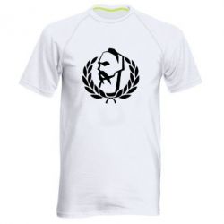 Мужская футболка для спорта Козак у вінку - PrintSalon