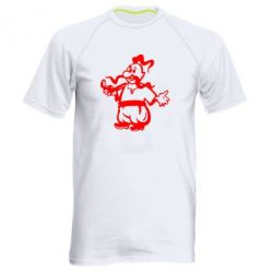 Чоловіча футболка для спорту Козак з люлькою