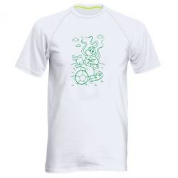 Мужская футболка для спорта Козак з м'ячем - PrintSalon