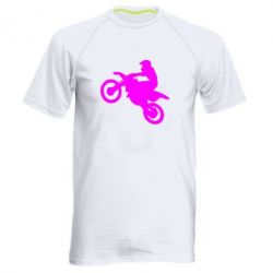 Мужская футболка для спорта Кроссовый мотоцикл - PrintSalon
