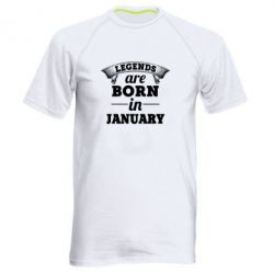 Мужская футболка для спорта Legends are born in January