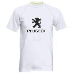 Мужская футболка для спорта Логотип Peugeot - PrintSalon