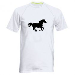 Мужская футболка для спорта Лошадка - PrintSalon
