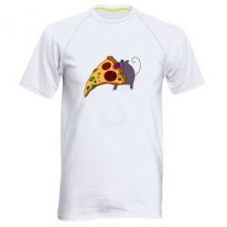 Мужская футболка для спорта Love Pizza 2 - PrintSalon