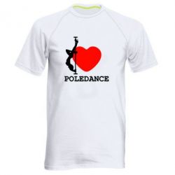 Мужская футболка для спорта Love Pole Dance - PrintSalon