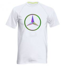 Мужская футболка для спорта Mercedes Logo Art - PrintSalon