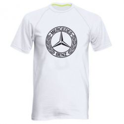 Мужская футболка для спорта Mercedes Logo - PrintSalon