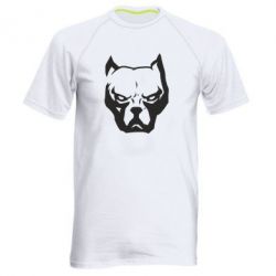 Чоловіча футболка для спорту Морда пітбуля - PrintSalon