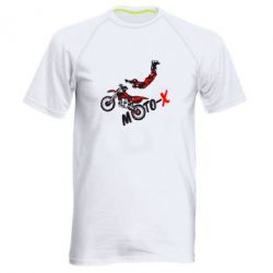 Мужская футболка для спорта Moto-X - PrintSalon