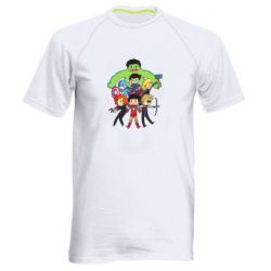 Мужская футболка для спорта Мститети в сборе - PrintSalon