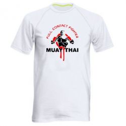 Чоловіча футболка для спорту Muay Thai Full Contact - PrintSalon