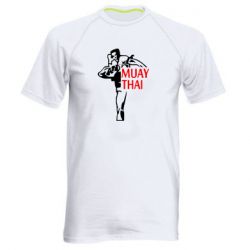 Мужская футболка для спорта Muay Thai kick - PrintSalon