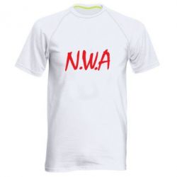 Мужская футболка для спорта N.W.A Logo - PrintSalon