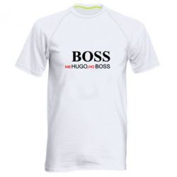 Мужская футболка для спорта Не Hugo, но Boss - PrintSalon