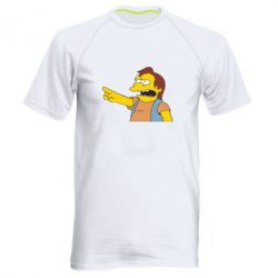 Мужская футболка для спорта Нельсон Симпсон - PrintSalon