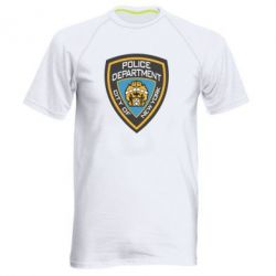 Мужская футболка для спорта New York Police Department - PrintSalon