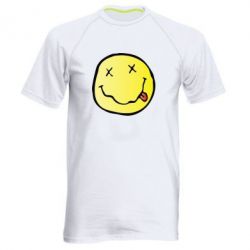 Чоловіча футболка для спорту Nirvana Logo 3D - PrintSalon