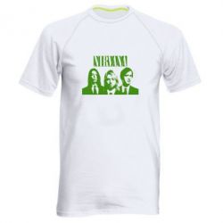 Мужская футболка для спорта Nirvana (Нирвана) - PrintSalon