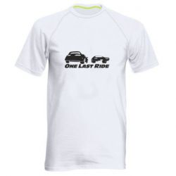 Мужская футболка для спорта One last ride - PrintSalon