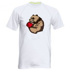 Мужская футболка для спорта Panda Boxing - PrintSalon