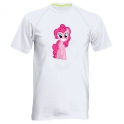 Мужская футболка для спорта Pinkie Pie smile - PrintSalon