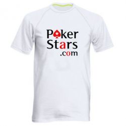 Мужская футболка для спорта Poker Stars - PrintSalon