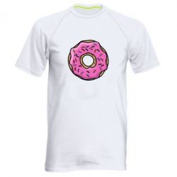 Мужская футболка для спорта Пончик Гомера - PrintSalon