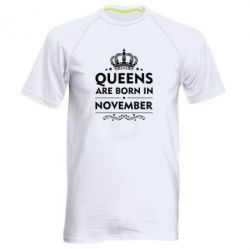 Мужская футболка для спорта Queens are born in November