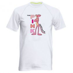 Мужская футболка для спорта Розовая пантера - PrintSalon