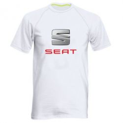 Мужская футболка для спорта Сеат - PrintSalon