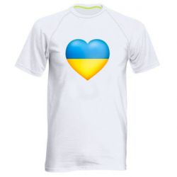 Мужская спортивная футболка Серце патріота - PrintSalon