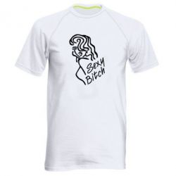 Мужская футболка для спорта Sexy Bitch - PrintSalon