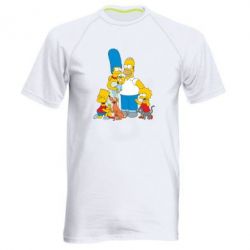 Мужская футболка для спорта Simpsons Family - PrintSalon